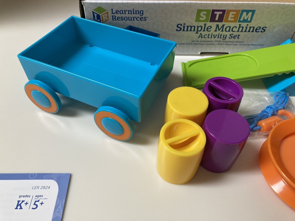 Learning Resources Simple Machines Activity Set STEM 19 Piece Set Complete Age5+