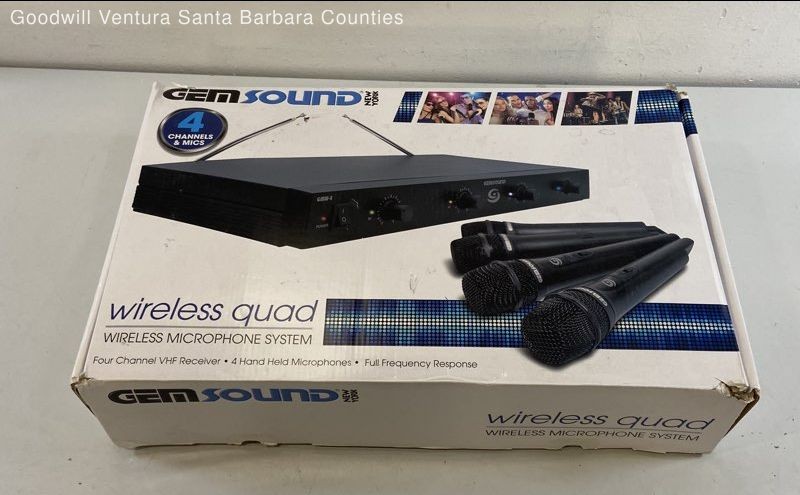 Gemsound 4 Channel Wireless Microphones