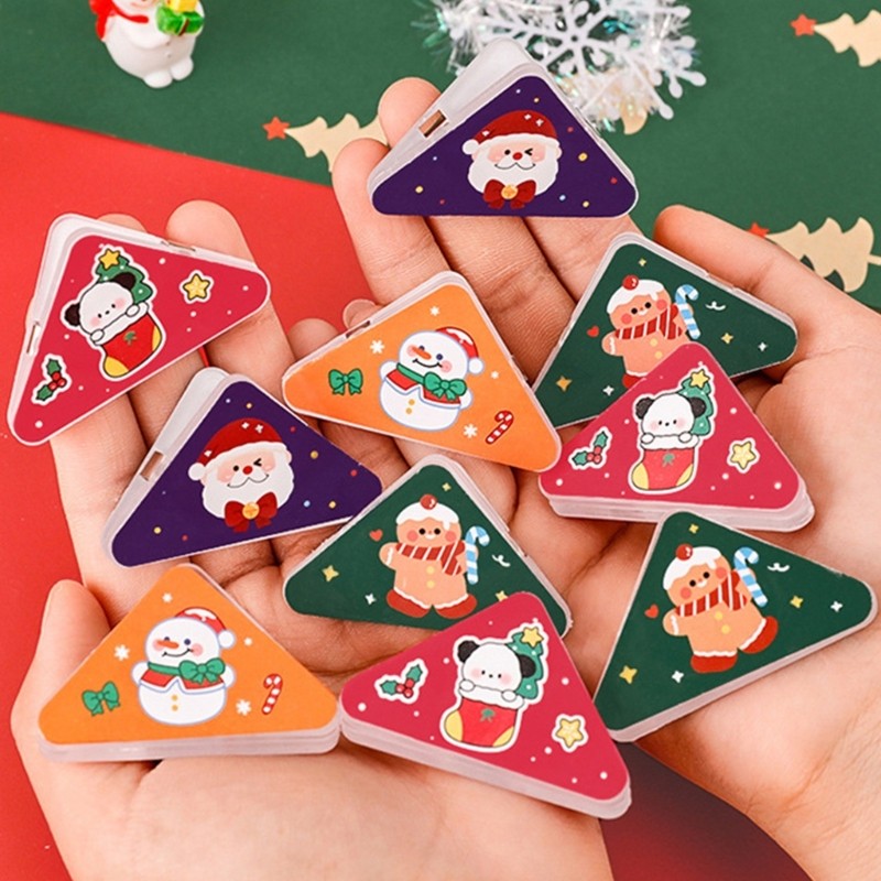 10Pcs Triangular File Corner Clip Document Clips Triangular Paper Corner Clip
