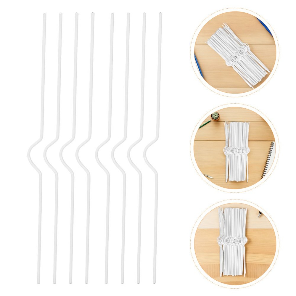 100 Pcs Calendar Iron Pole Binding Kit Hook for Wall Binder Hangers