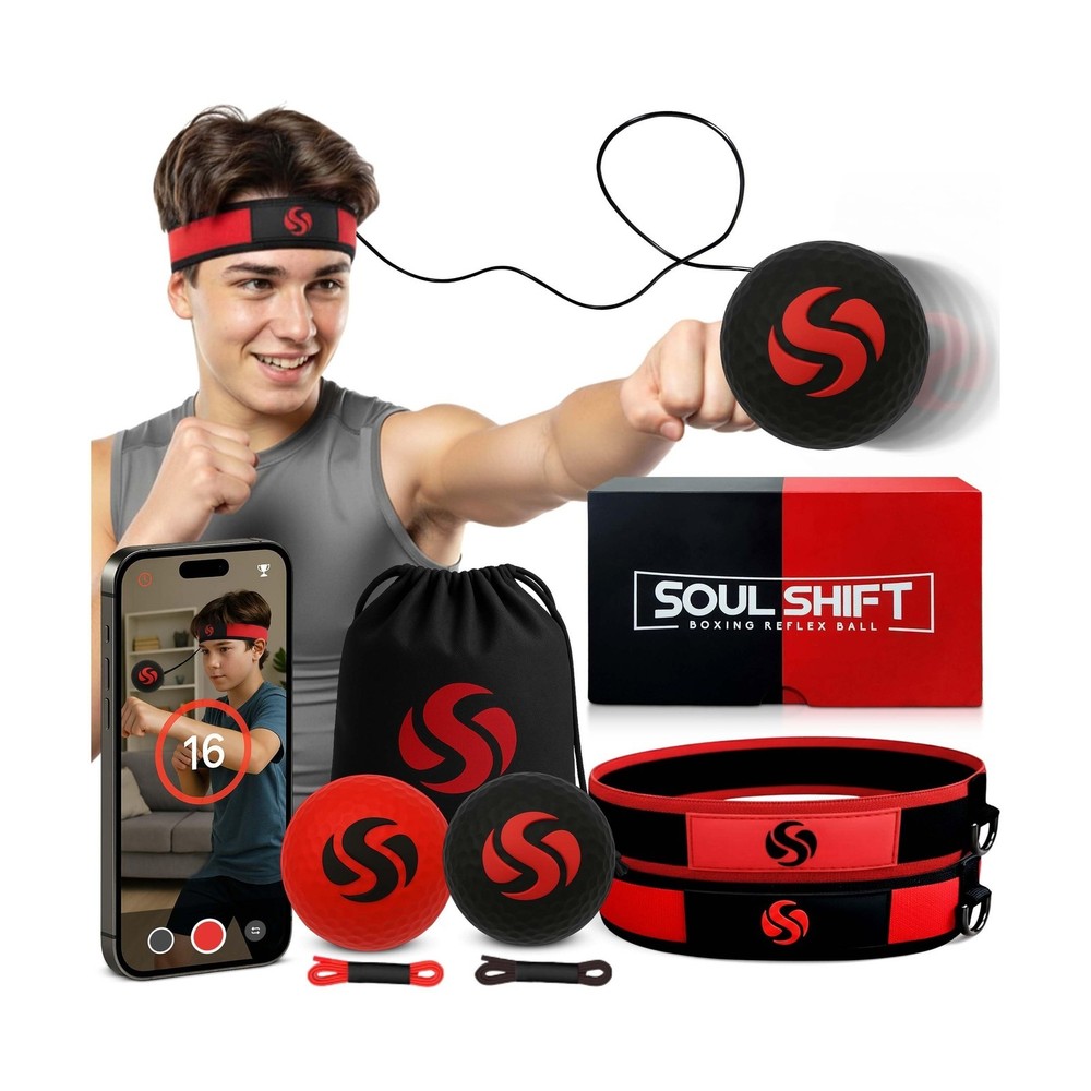 Soul Shift - Boxing Reflex Ball – Dual Competition Set | 2 Adjustable Head