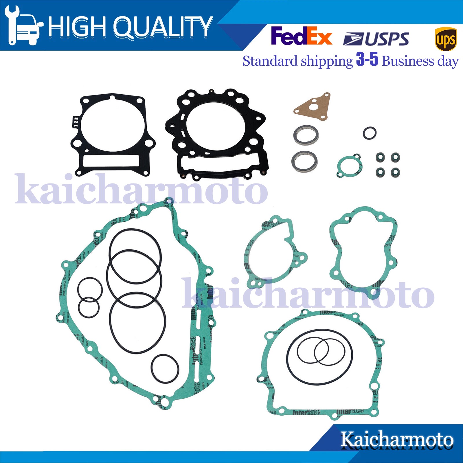 Complete Engine Gasket Kit For Yamha Grizzly/Rhino 700 2008 2009