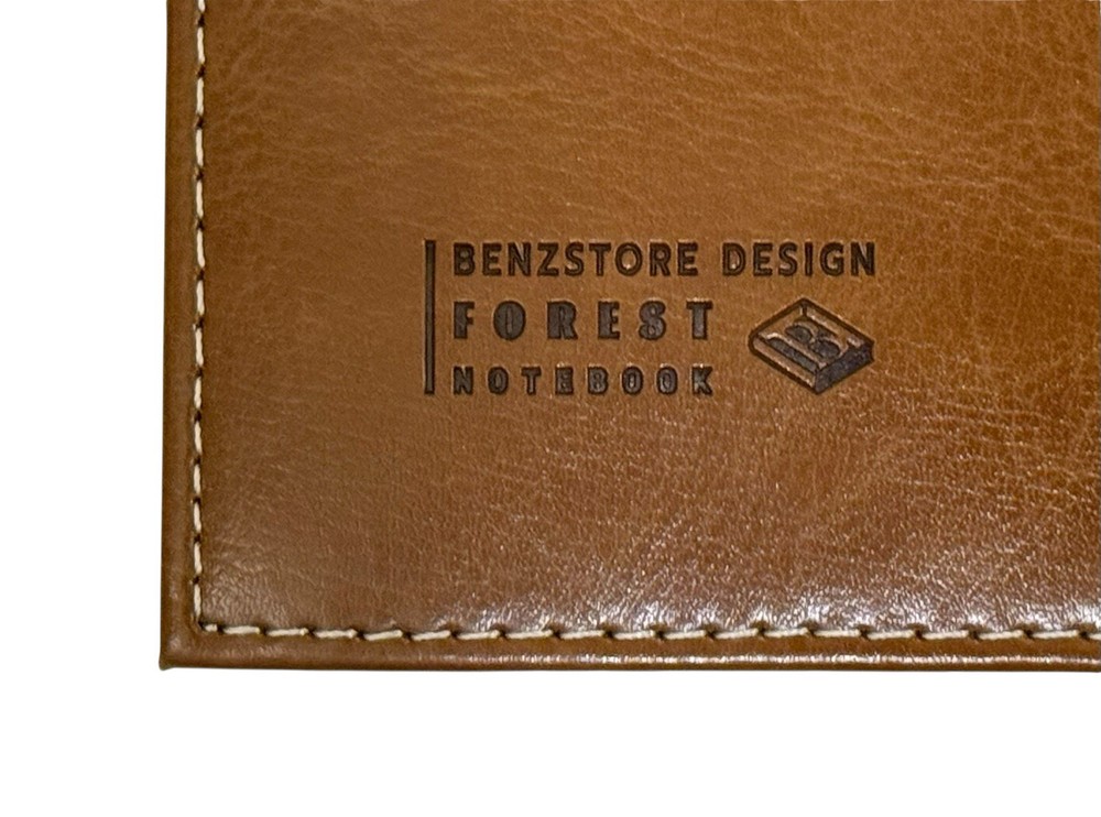 Forest Loose Leaf Leather Notebook ~ Brown ~ NEW