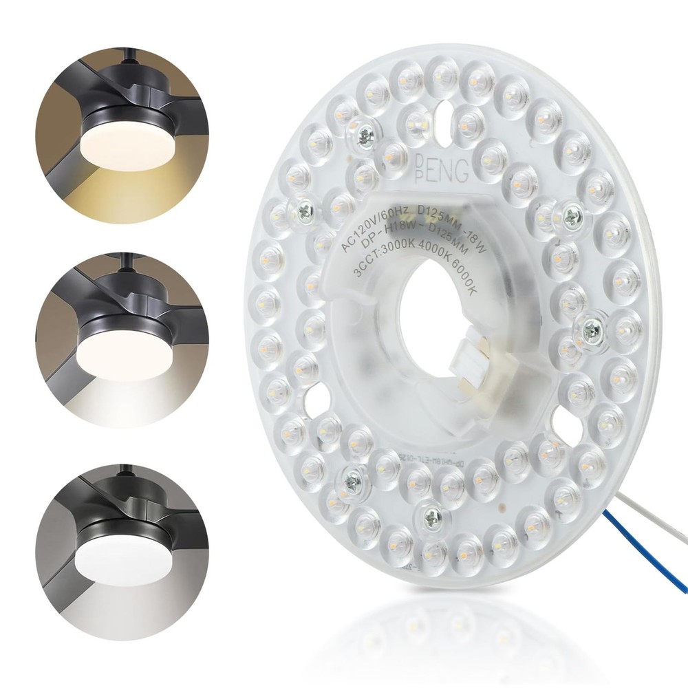 Ceiling Fan LED Light Retrofit Dimmable Panel 4.9 in 18W Module