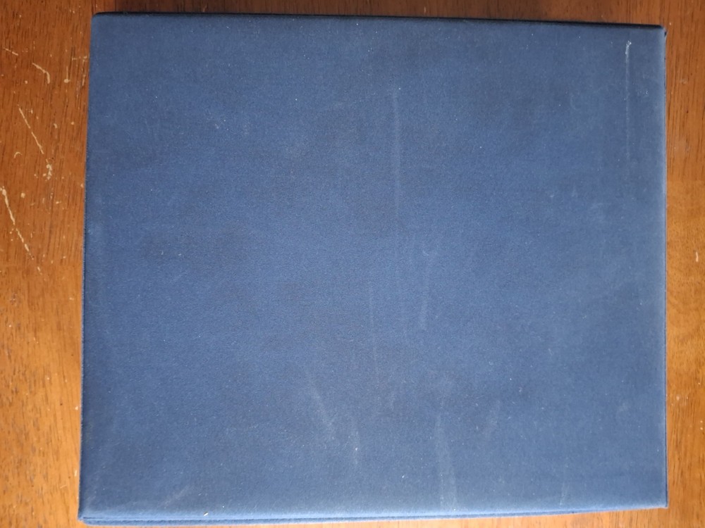 Blue Fleetwood First Day Ceremony Programs Binder with 49 pages