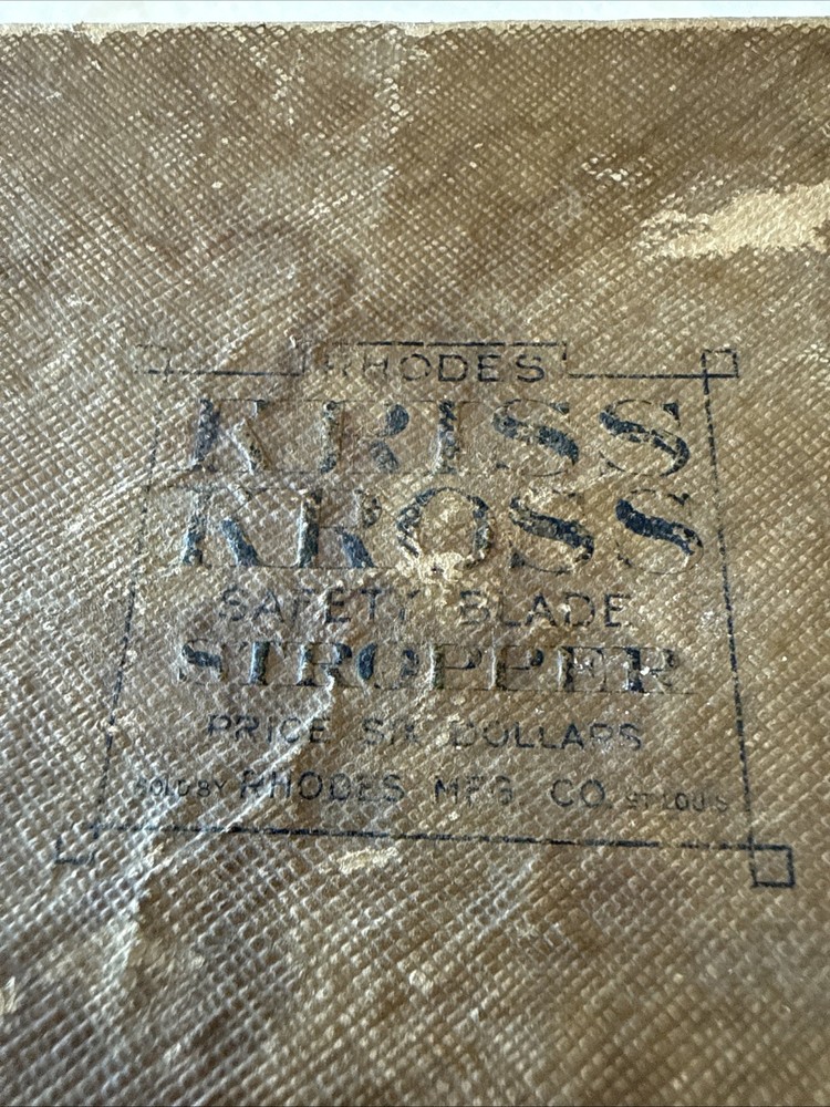 Vintage Kriss Kross Stropper Razor Blade Sharpener with Box