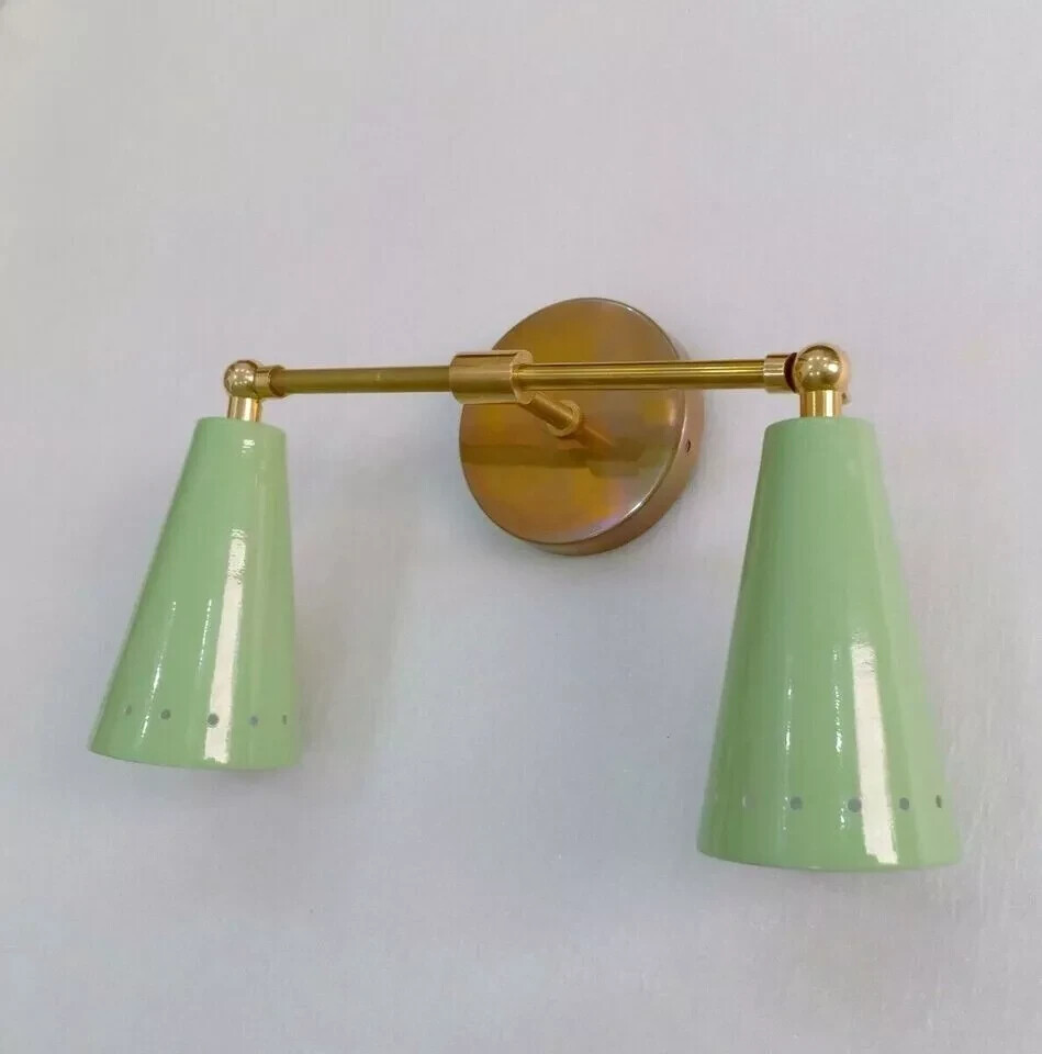 1950'S Mid-Century Modern Wall Sconce Italian Sputnik Brass Wall Sconces