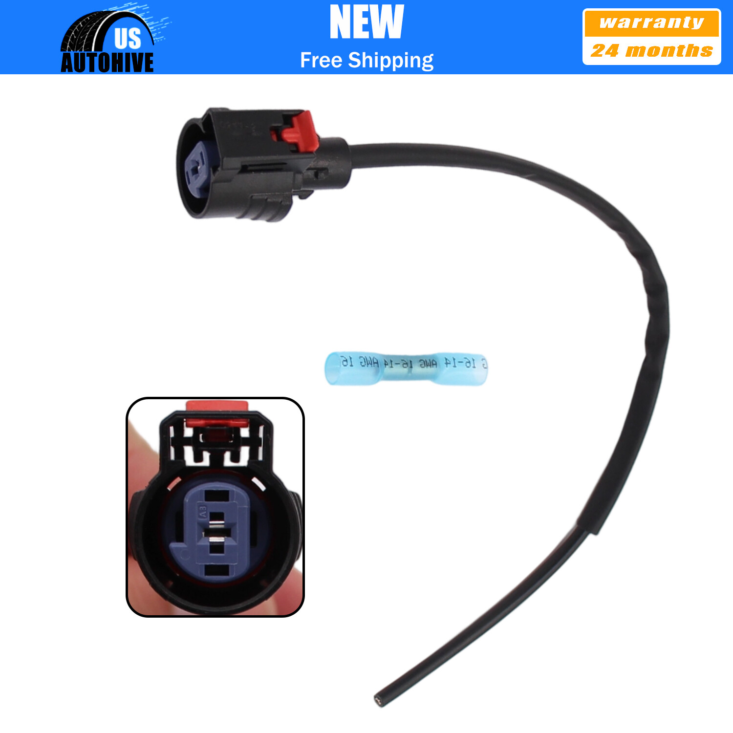 New Starter Pigtail Connector Wiring Harness for 2014-2018 Chevy Silverado 1500