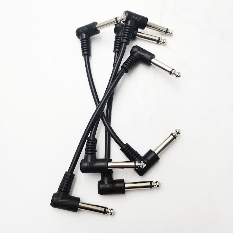 Pack of 8 Guitar Patch Cable 1/4" Patch Cables For Effect Pedal