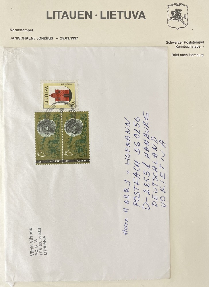 LITHUANIA 1990s/2009 Covers FDC x 19 Incl. Triangulars LA291