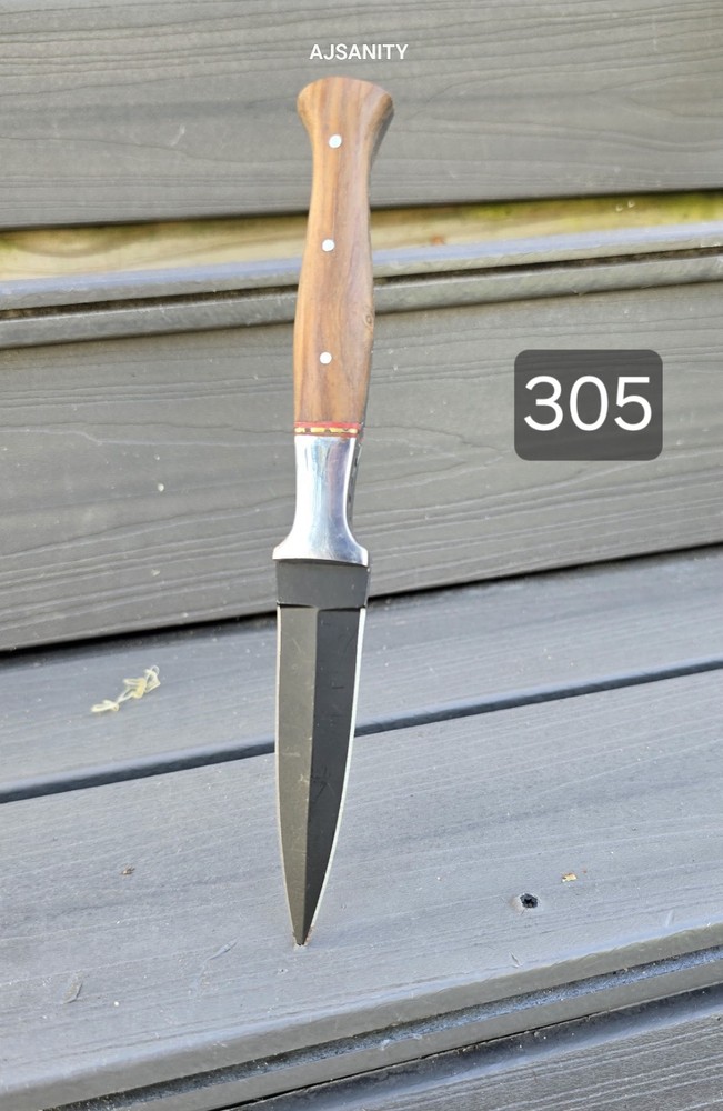 Custom Handmade Double Edge Fixed Blade Dagger Knife Edc Carry Compact Knife