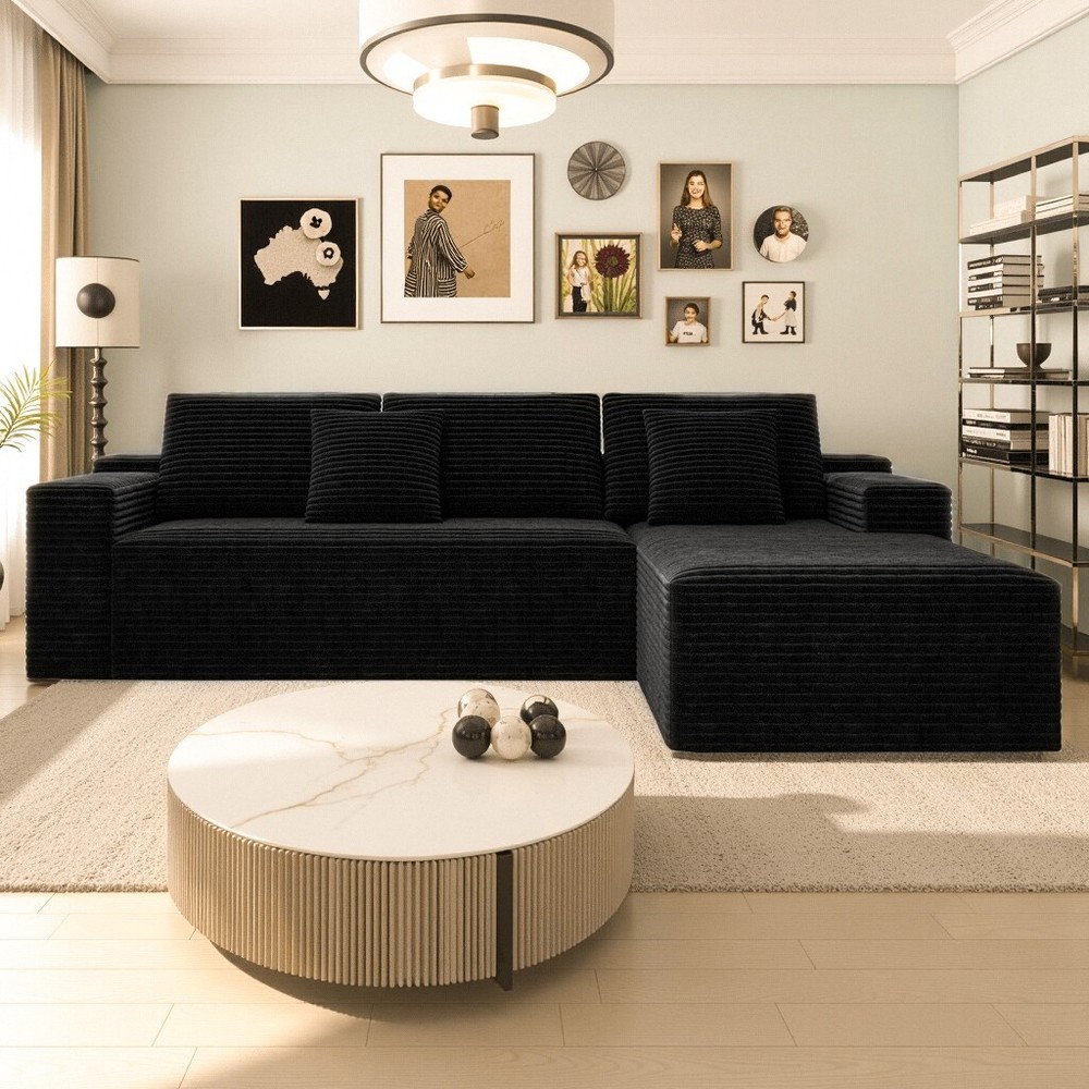 104.3*68.9"Modular sectional sofa seat,Upholstered compressed couch 2PC
