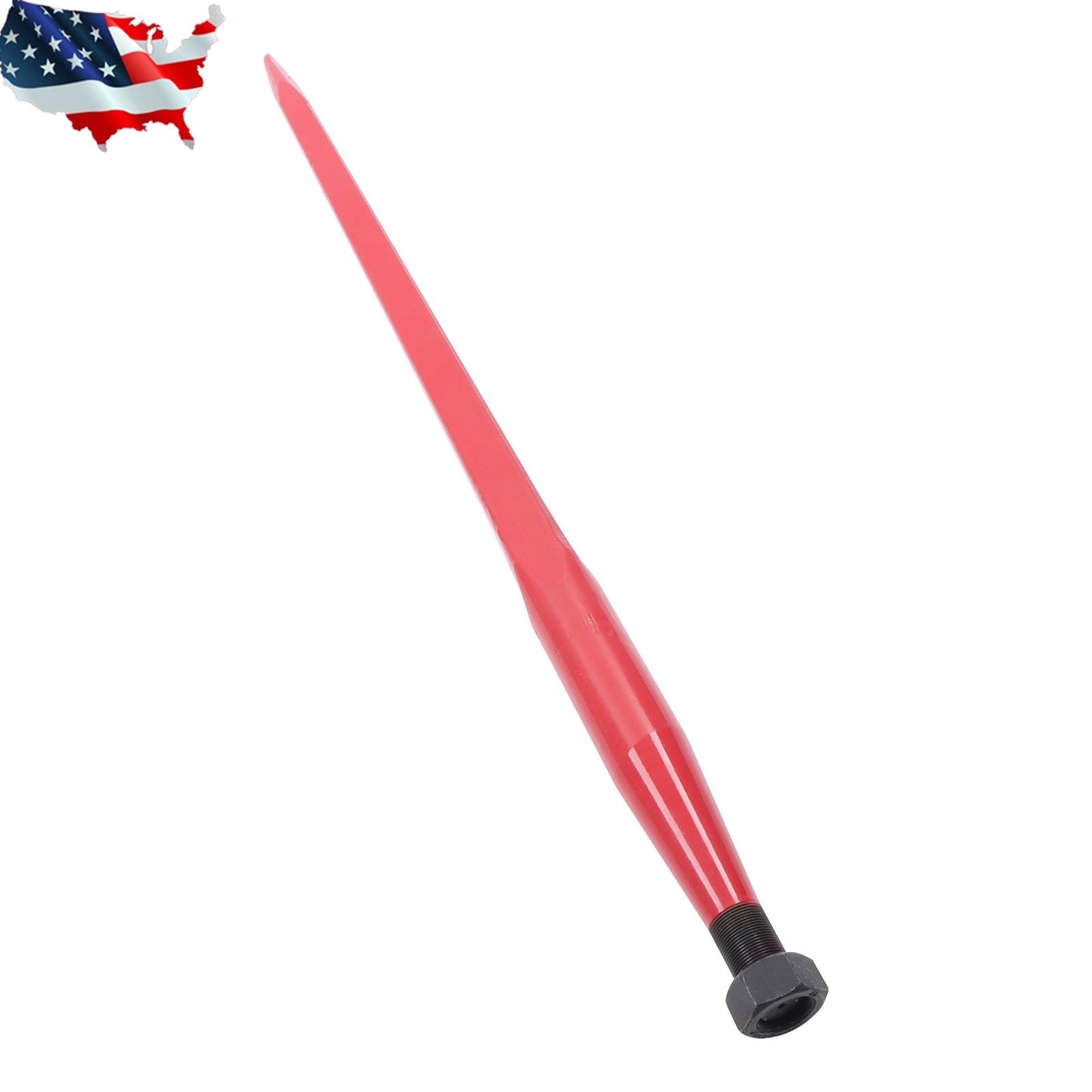 Tractor 39" Hay Spear With Fork 1600lbs Loading Capacity For Skid Steer Loader