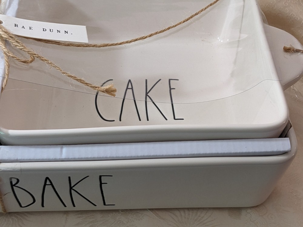 Rae Dunn 3 Piece Bakeware Set New