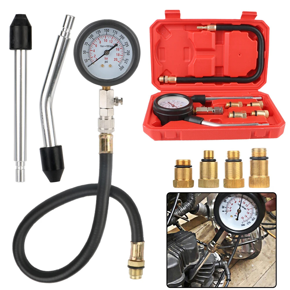 Gasoline Engine Compression Meter Automotive Cylinder Tester Kit