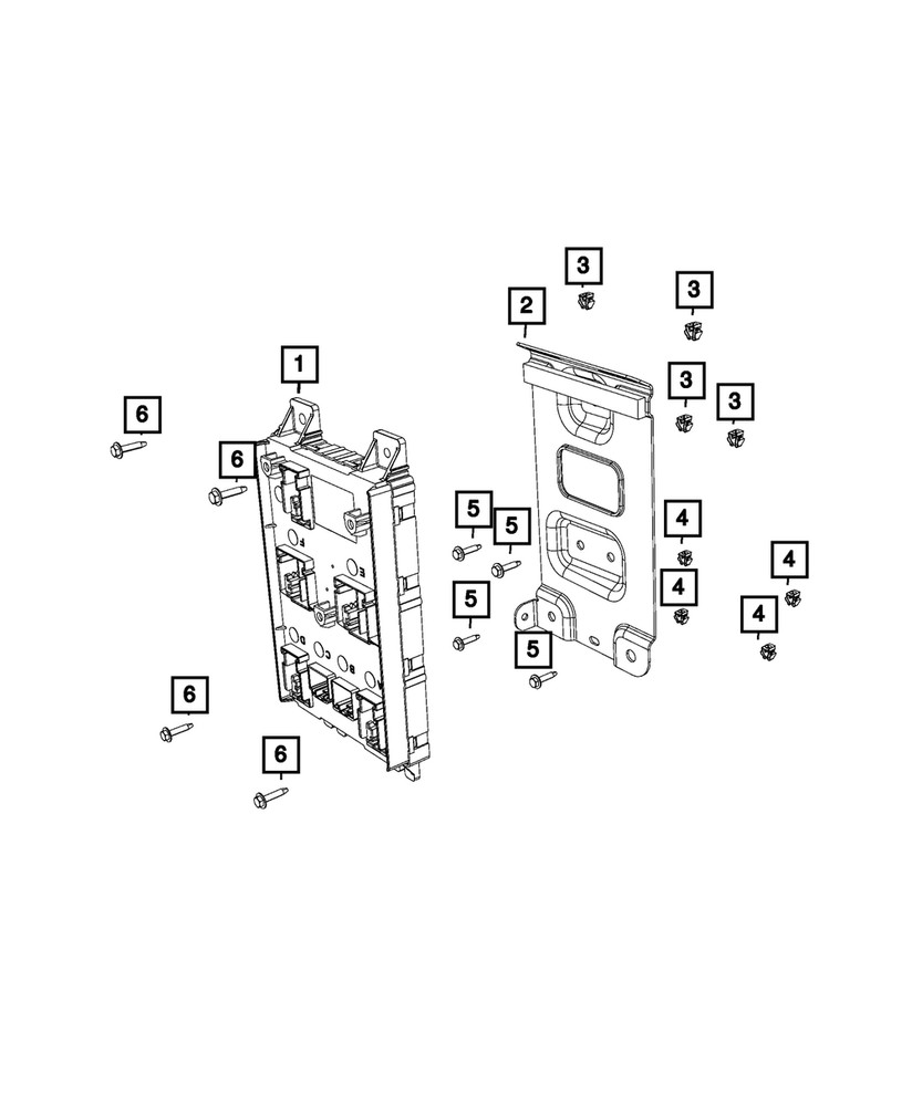 Genuine Mopar Body Control Module Bracket 68261252ab