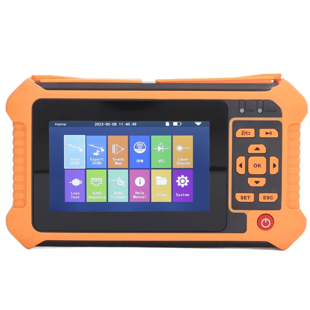 Optical Time Domain Reflectometer Optical Tester Power Meter 4.3in LCD Screen