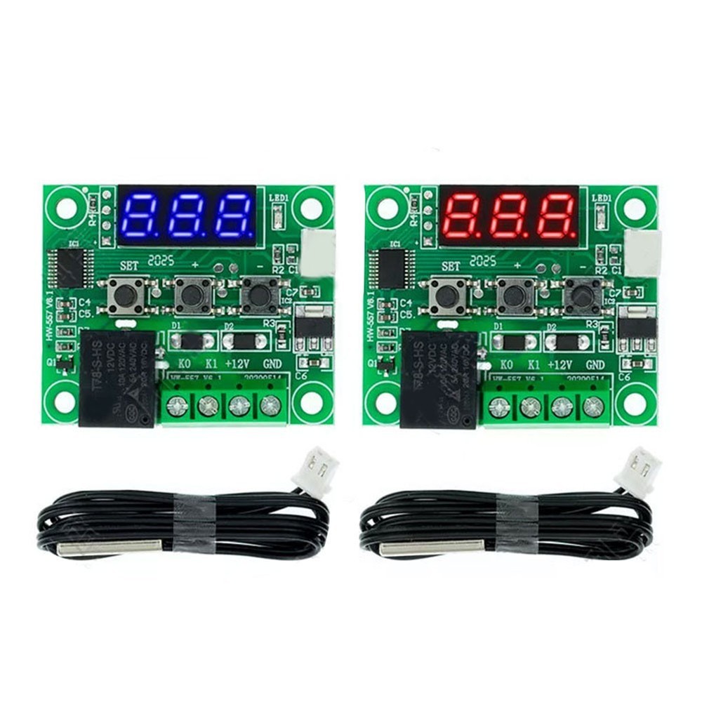 1XDigital Temperature Control Switch Sensor Module 1XAcrylic Clear Box Brand New