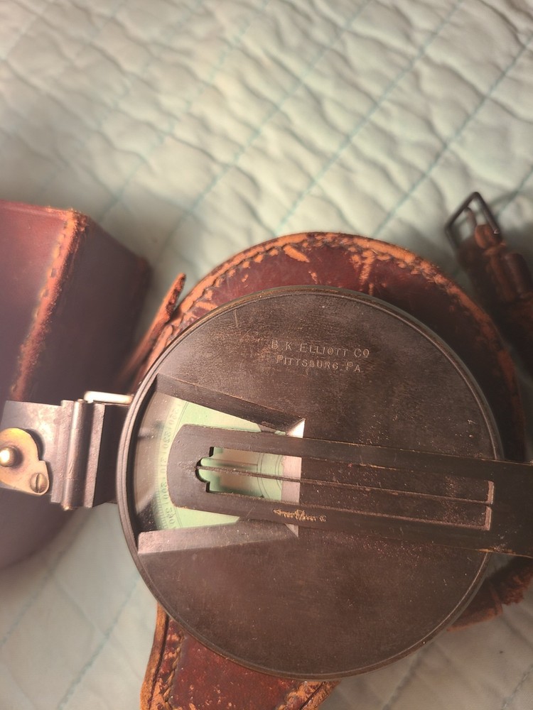 barometer & Compass Antique Collection With Original Leather Case