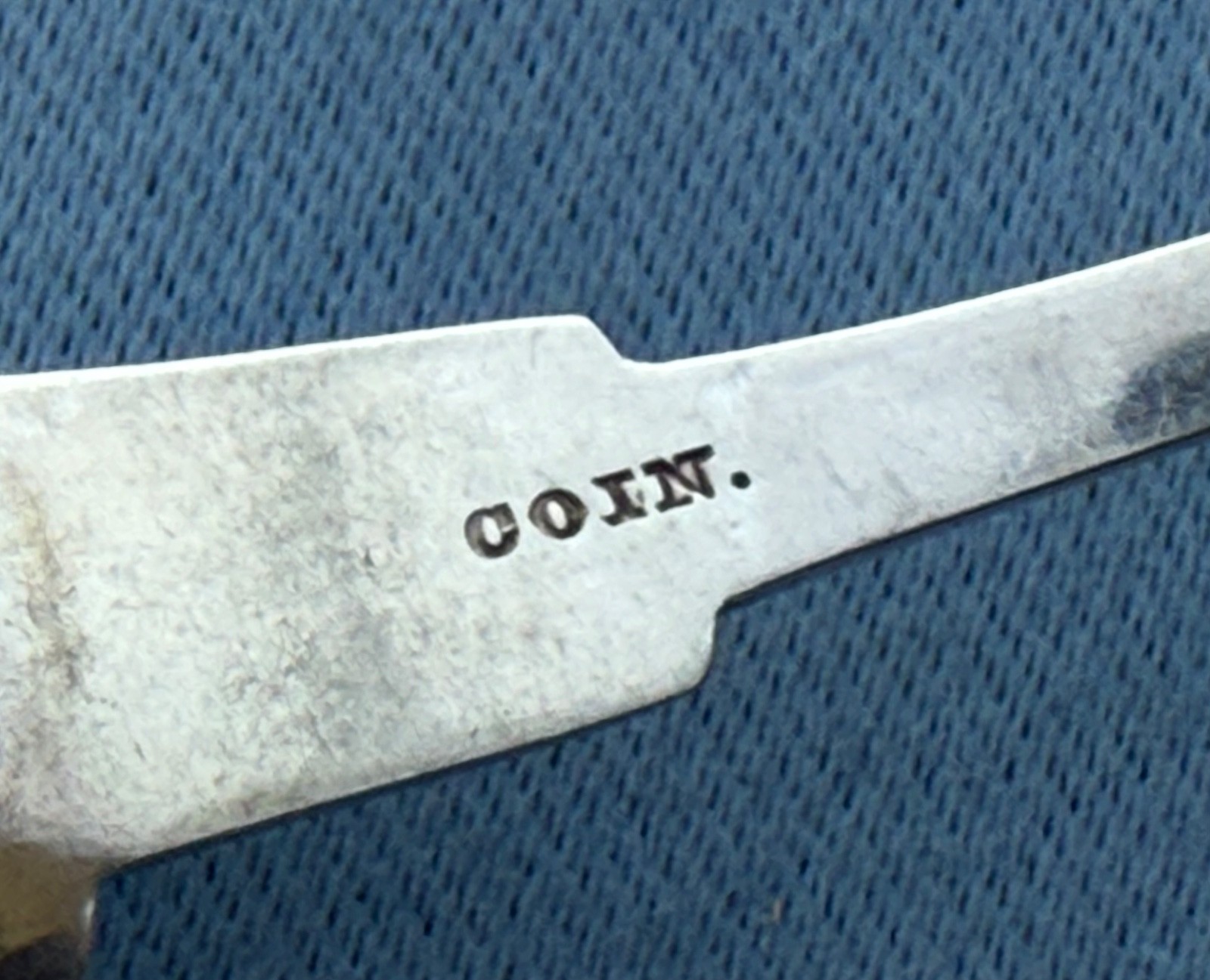 WM Beeman 5 Coin Silver Teaspoons Excellent 5 1/2 In Mono 78.6 Gr