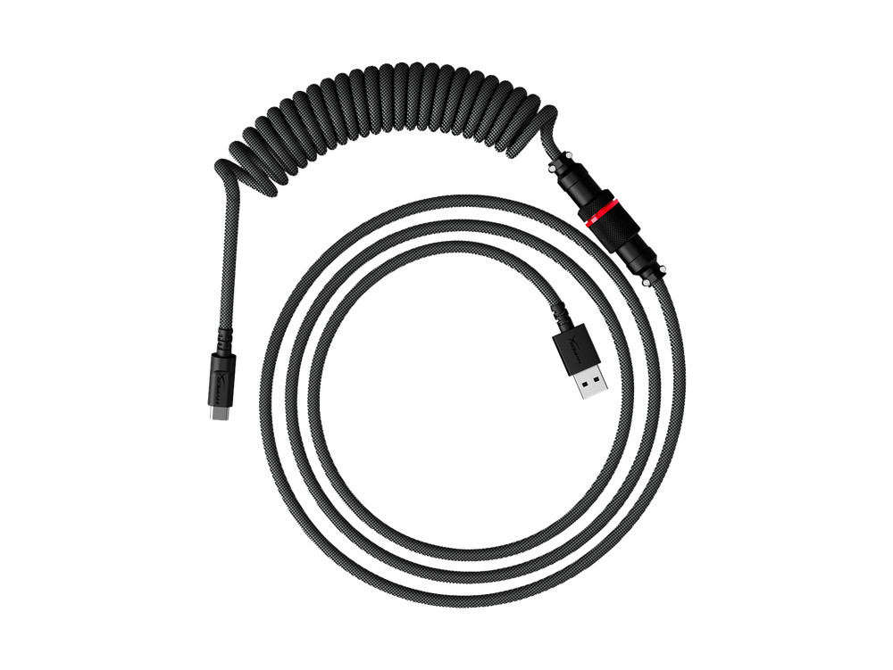 HyperX USB-C Coiled Cable Gray-Black