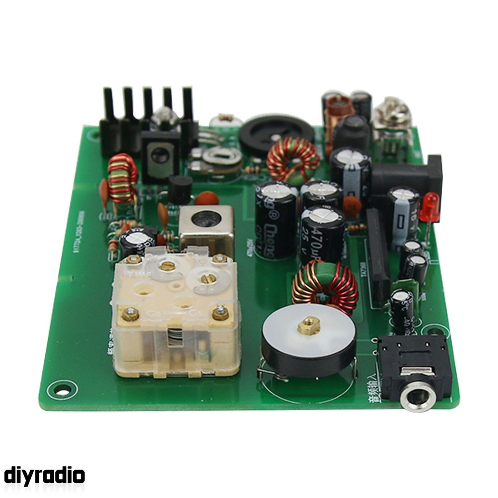 Micro-Power Medium Wave Transmitter Board Assembled For Testing Crystal Radio