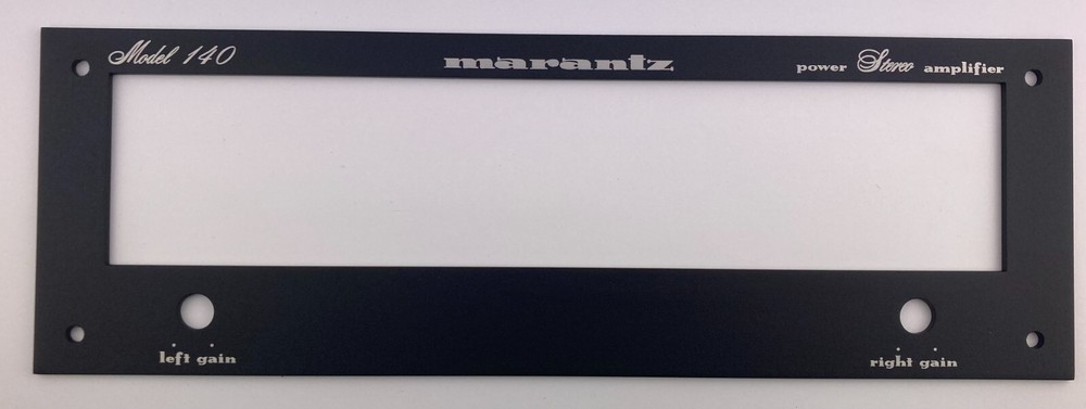 New! Marantz 140  Receiver Front Panel Faceplate (Face Plate) Black
