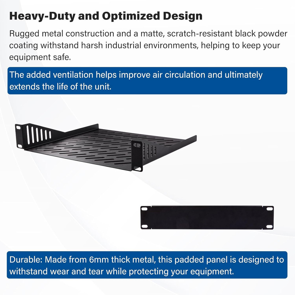 Geeekpi 4U Server Cabinet, 10 Inch Mini Server Rack for Network, Servers, Audio,
