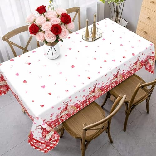 Valentine's Day Rectangle 120" x 60" (Rectangular) Valentines Tablecloth