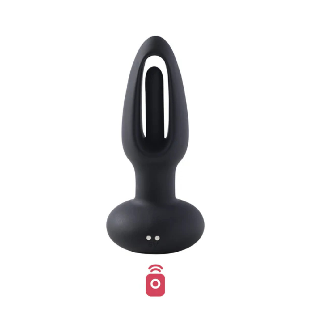 Powerful Vibrating Probe Silicone Rechargeable Remote Control Anal Butt Plug