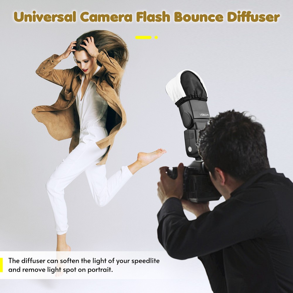 Universal Flash Diffuser Speedlite Softbox Replacement for E2H2