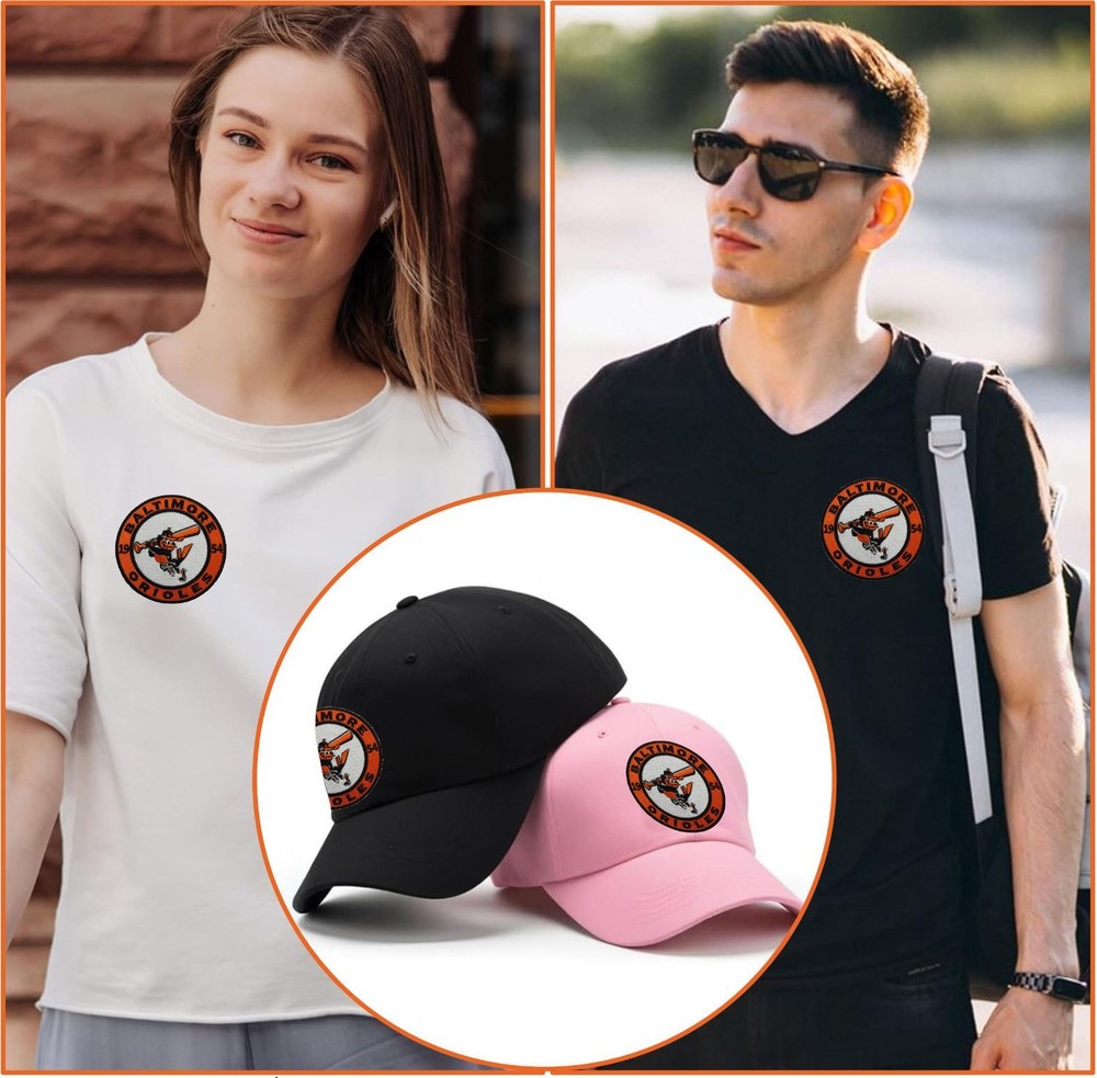 Baltimore Orioles Baseball Team Logo Iron On Patch-Sew Patch-Embroidered Patch