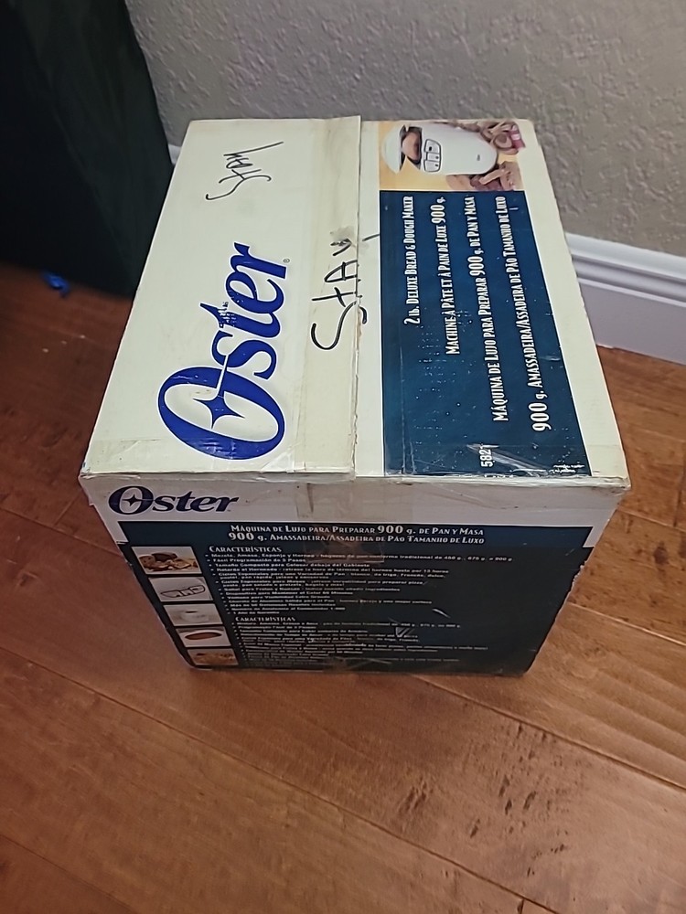 Oster Bread & Dough Maker Model #5821 2LB Size Easy 3 Step Programming. NEW