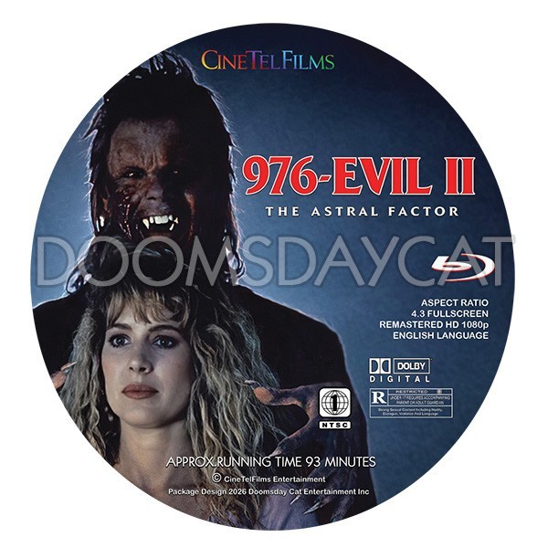 976 EVIL 2 The Astral Factor Blu-Ray Remaster + Bonus Feature