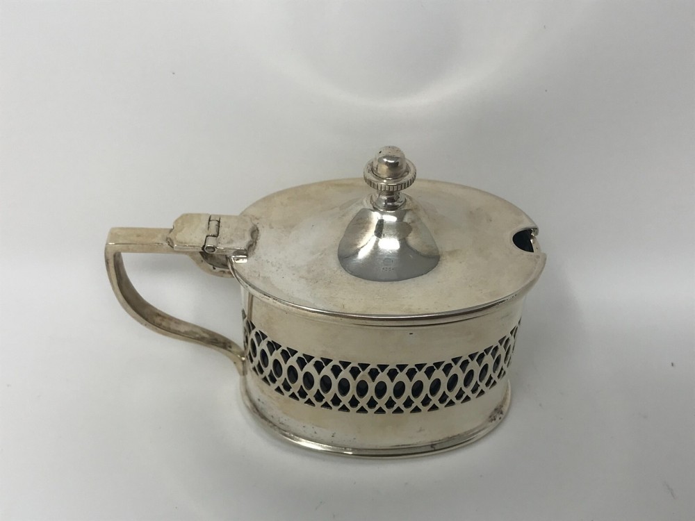 800 Silver Mustard Pot