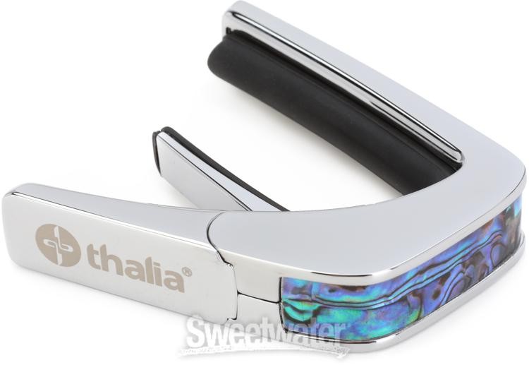 Thalia Shell Collection Capo - Chrome with Blue Abalone