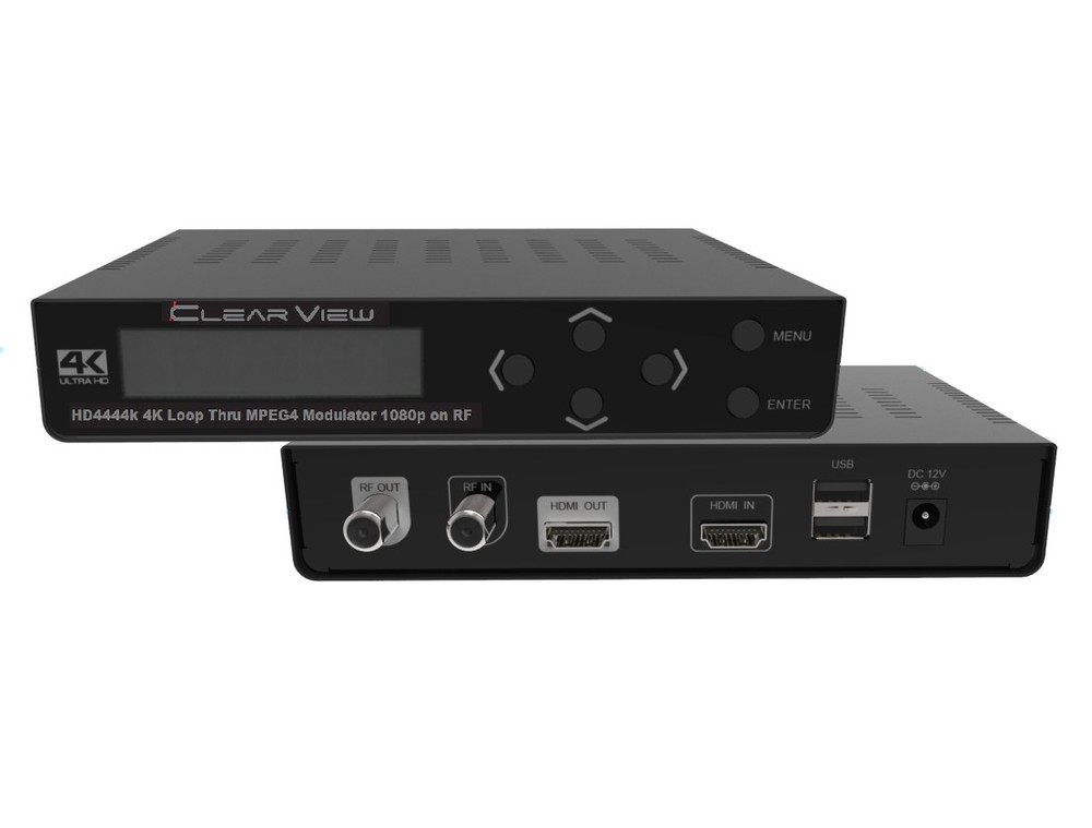 ClearView HD4444k Single HD MPEG4 DVBT Modulator HDMI 2K/4K Loop Thru