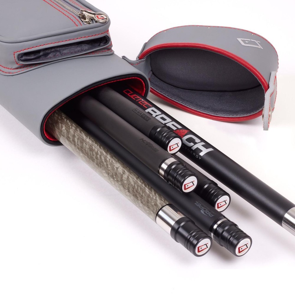 Cuetec Pro Line Speed Grey Hard Pool Cue Case - 2x4