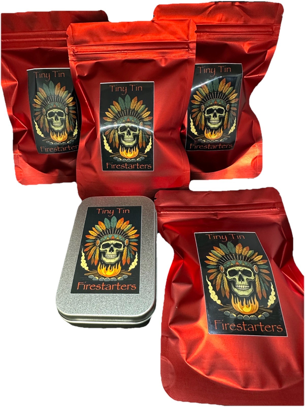 Fire Starting Kit Fire Discs Ferro Rod Magnesium Bug Out Bag Survival Fat Wood