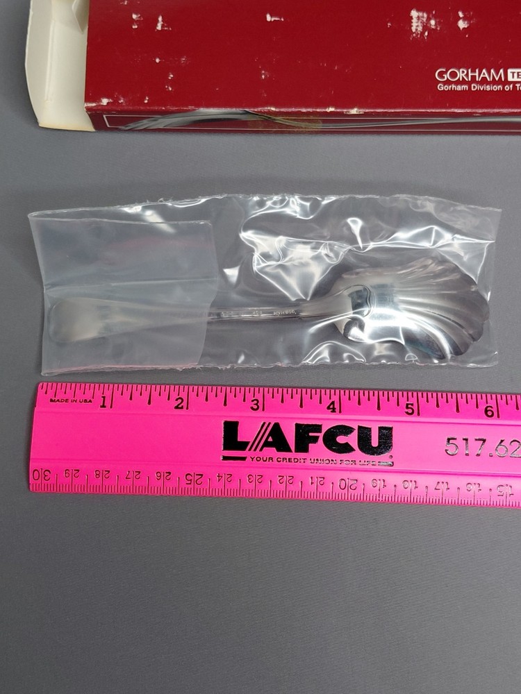 Gorham Sugar Spoon Silverplate Shell Shape N116 With Box 6" Unused