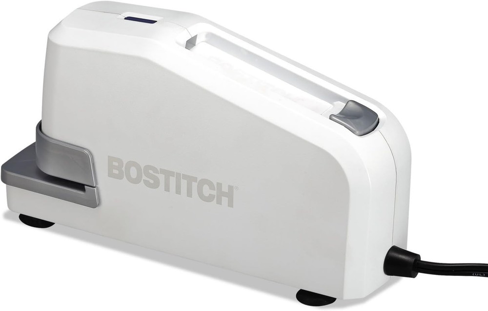 Office Impulse 30 Sheet Electric Stapler - Automatic, Metal, & White Design