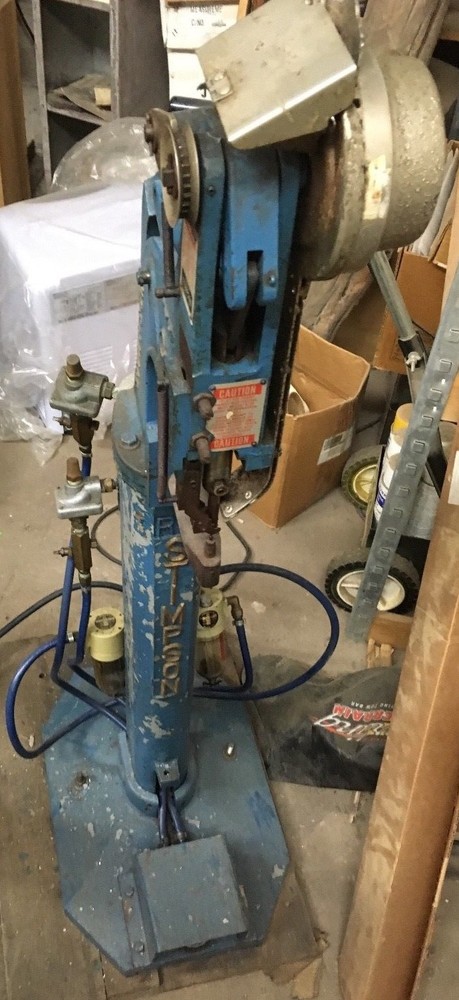 Stimpson Auto Feed Riveting "C-E" Eyeleting Type C1 Machine Pneumatic Electric