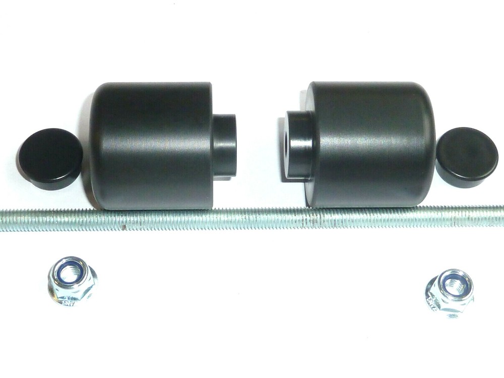 BMW K1200S FRONT WHEEL CRASH BOBBINS BUNGS PADS SAVERS PUCKS KNOBS PROTECTOR