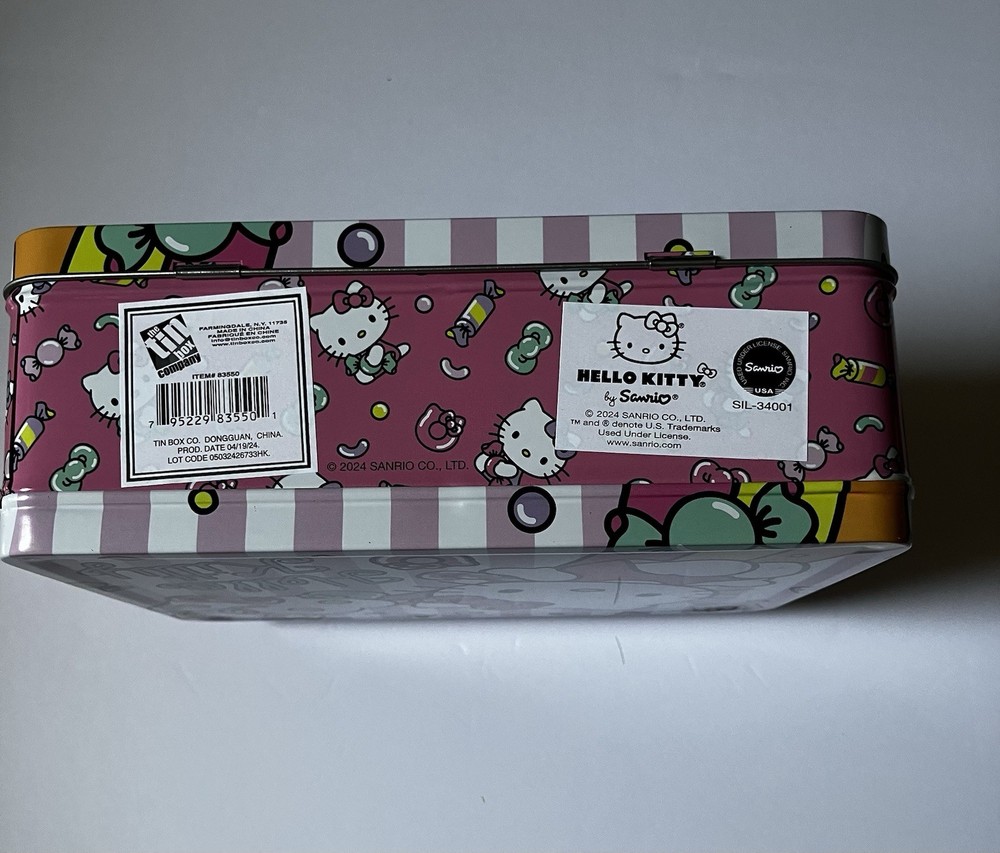 Sanrio Hello Kitty Embossed Tin Lunchbox