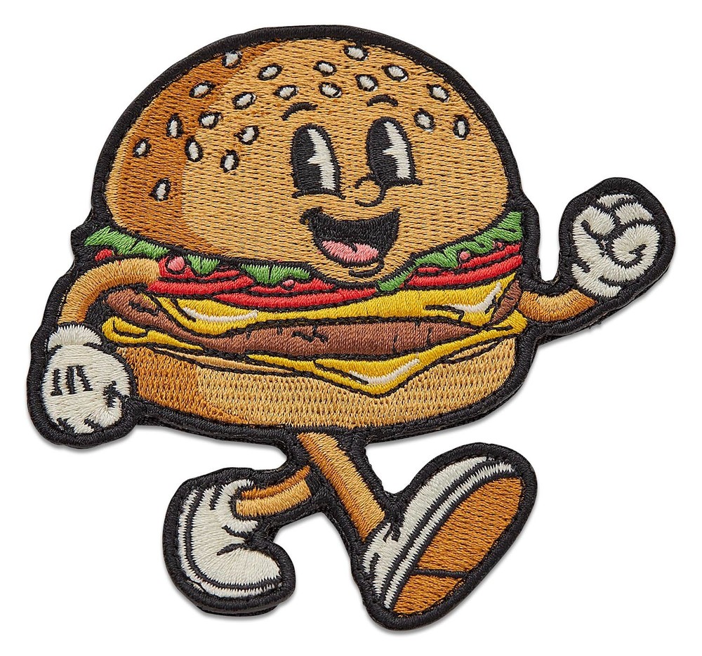 Prometheus Design Werx PDW Cheez Burger Morale Patch Fully Embroidered