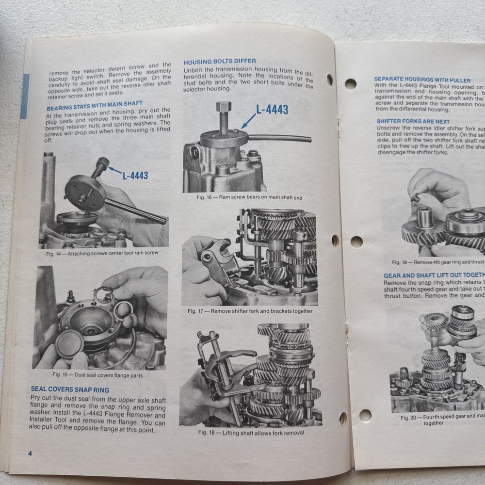Chrysler Dodge 1978 Servicing The A-412 Transaxle And Clutch Reference Book