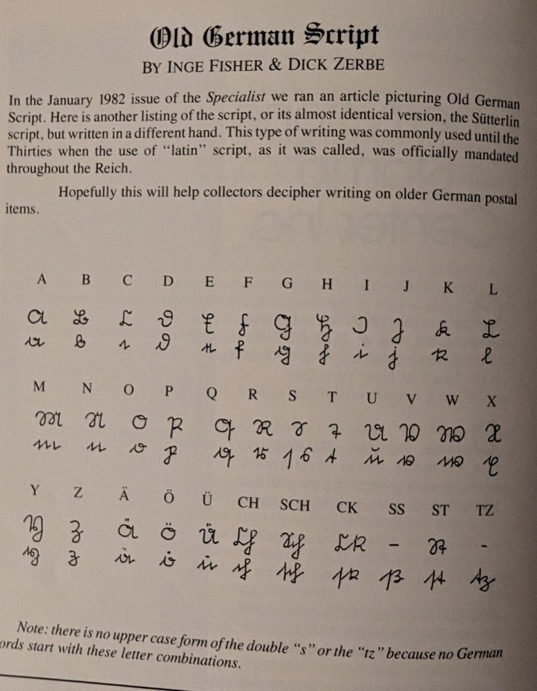 German Postal Specialist May 1989 Old German Script Franco-Saar Post