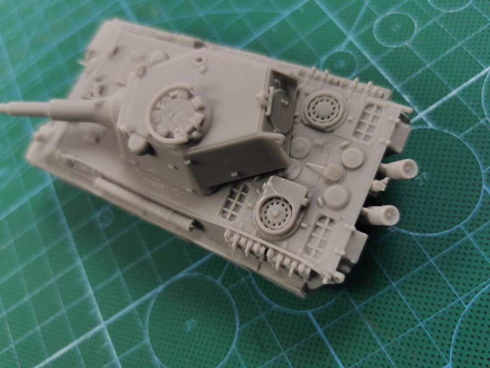 3D Printed 1/72 D a E50M Turret Medium Tank Model Unpainted