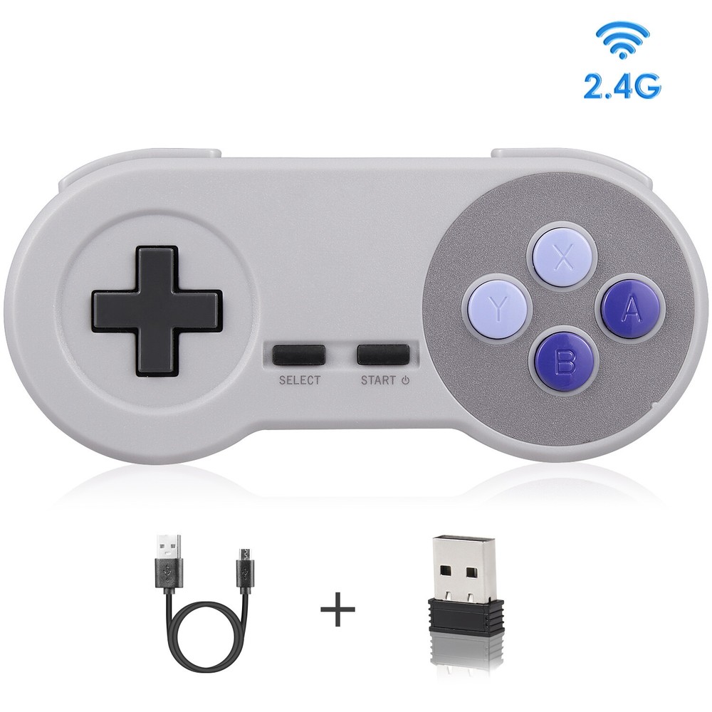 PC USB Wireless/Wired SNES/NES Gamepad Controller for Mac Raspberry Pi Retropie
