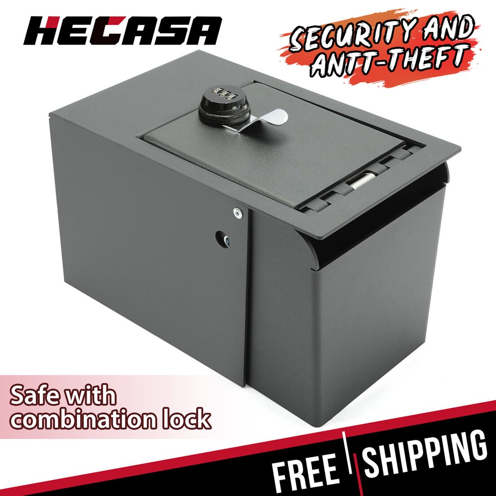 For 2011-2019 Explorer Ford Full Floor Center Console Security Vault Gun Safe